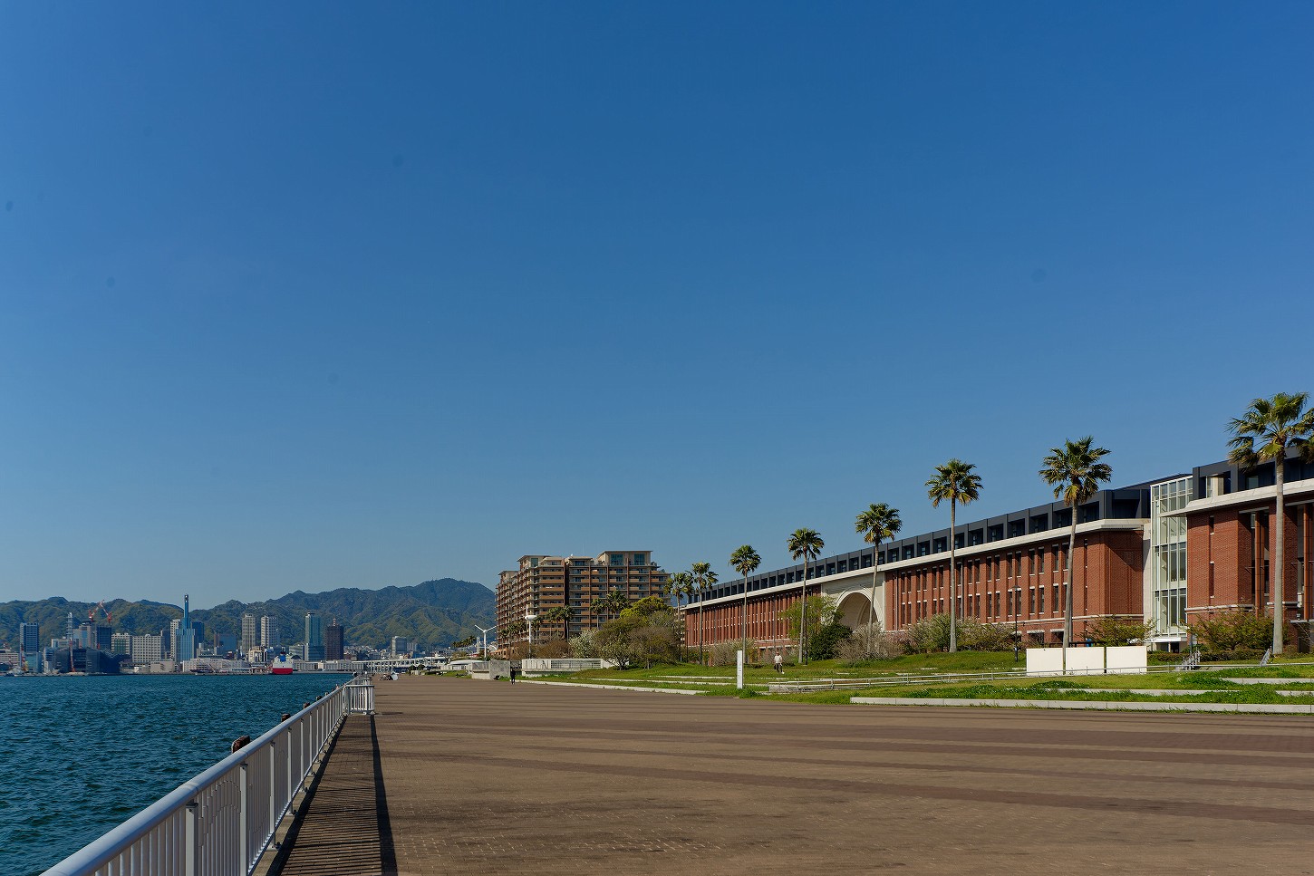 ポーアイしおさい公園と神戸学院大学